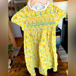 Gorgeous and nostalgic Mini-Boden Spring dress, like new, size 8/9, yellow.